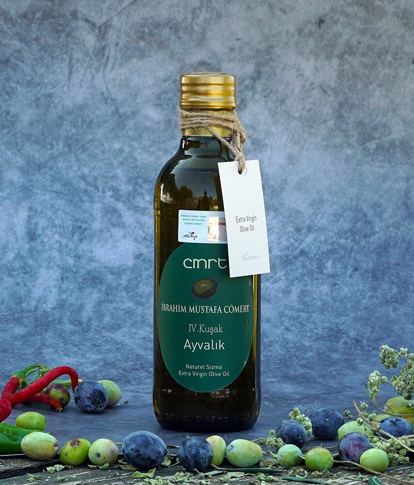 2025 Üretimi- 0.5 lt Naturel Sızma Zeytinyağı taş ezim italyan şişe