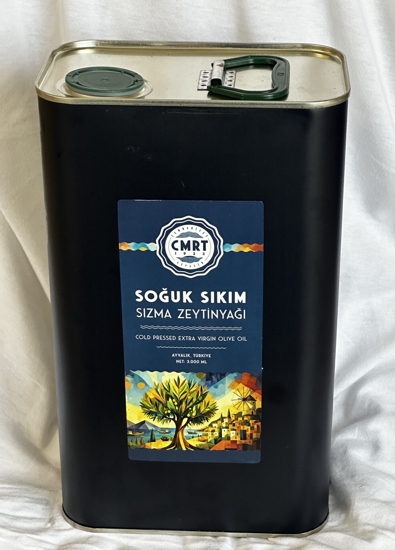2025 Üretimi-3lt zeytin dostu taze hasat gümüş madalyalı taş ezim soğuk sıkım